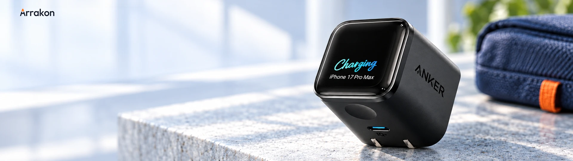 Anker Nano 45W Smart Display charger. Small charger. Big everyday power.