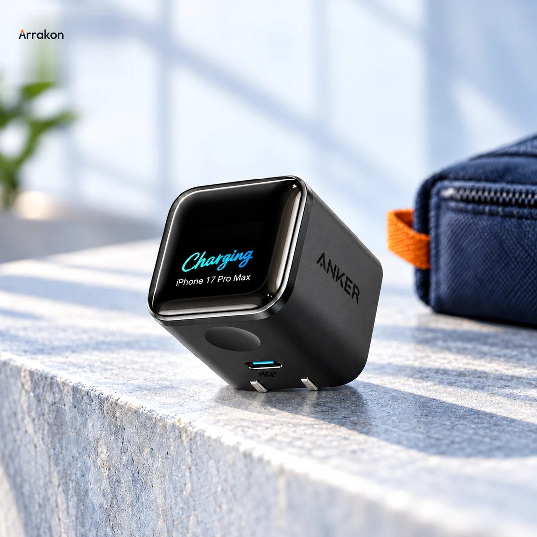 Anker Nano 45W Smart Display charger. Small charger. Big everyday power.