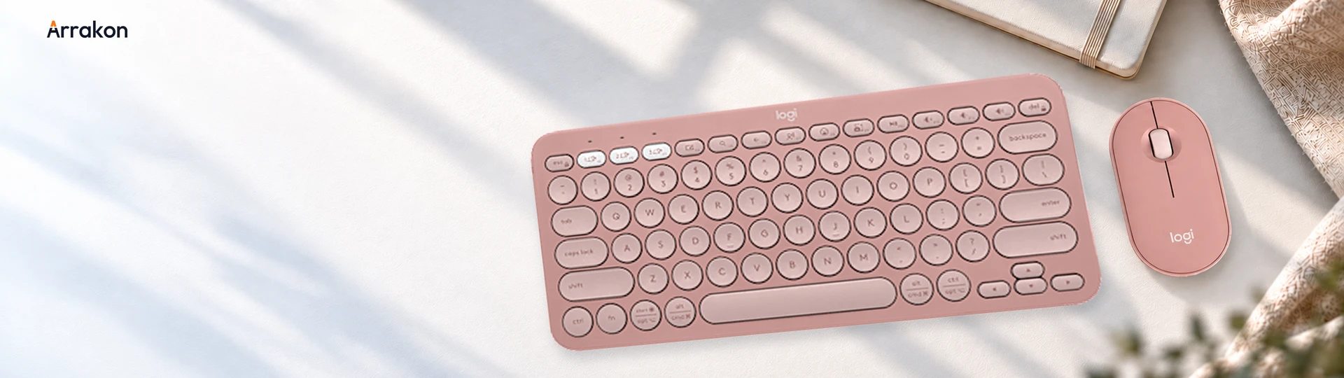 Logitech Pebble 2 Combo keyboard and mouse. Make room for better work.