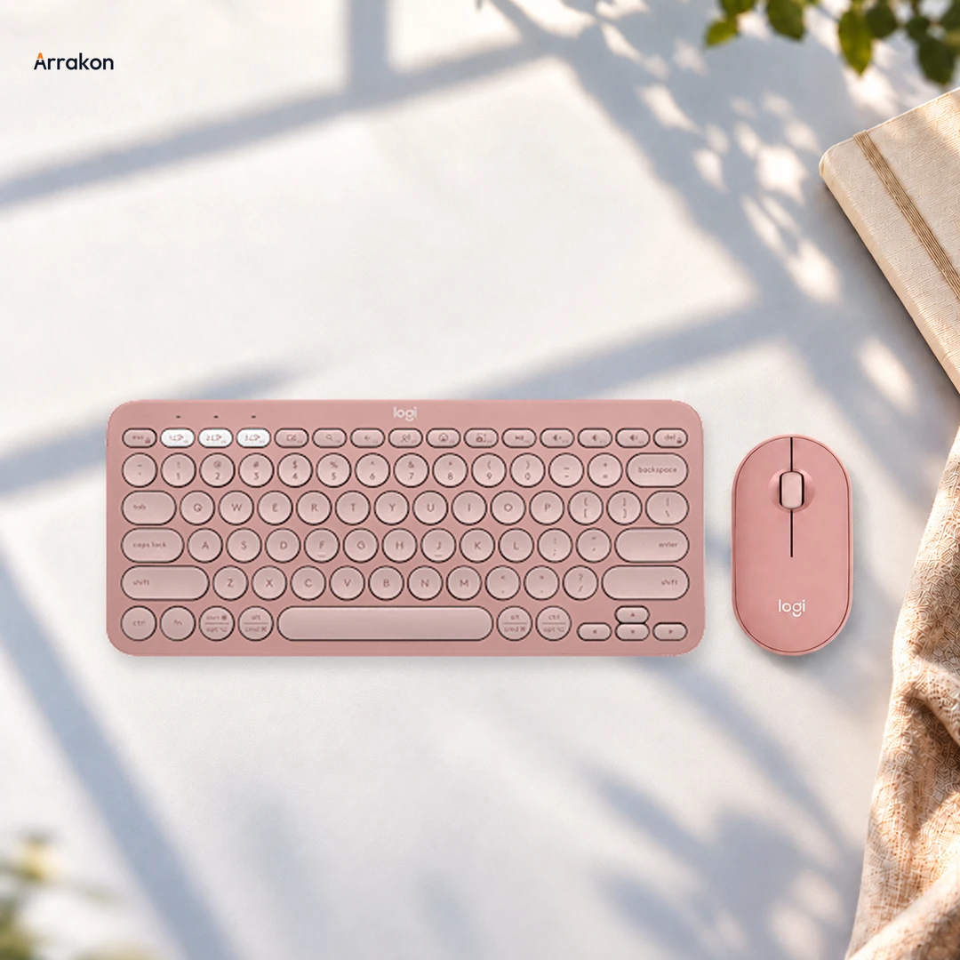 Logitech Pebble 2 Combo keyboard and mouse. Make room for better work.