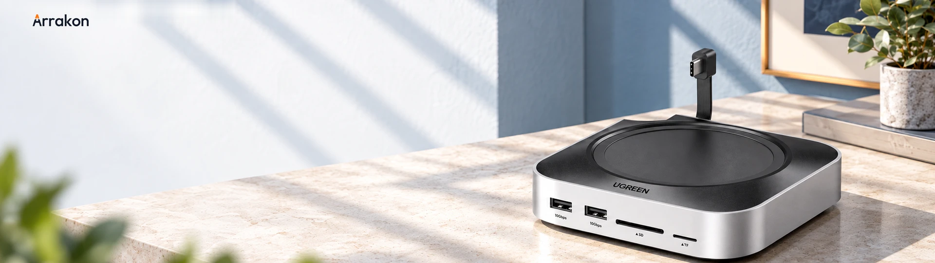 UGREEN CM841 11-in-1 dock for Mac mini M4. Make more room for possibility.