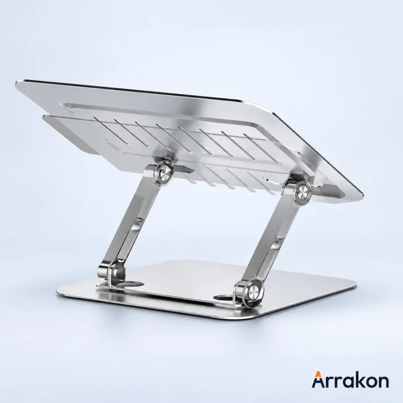 360° Rotating Adjustable Foldable Laptop Stand with Phone Holder