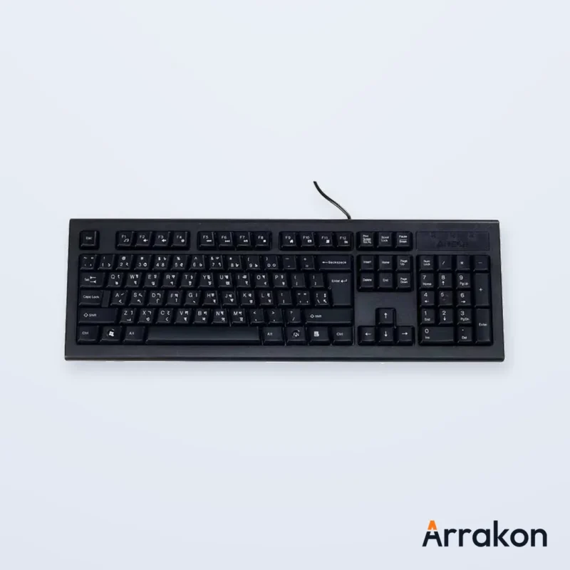 A4Tech KRS-82BD Natural_A Wired USB Multimedia Keyboard with Bangla Layout, view 10 of 19