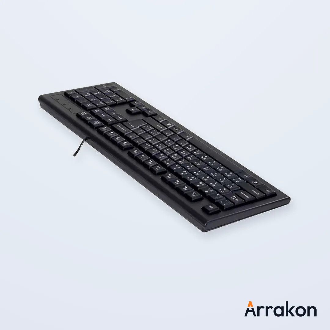 A4Tech KRS-82BD Natural_A Wired USB Multimedia Keyboard with Bangla Layout