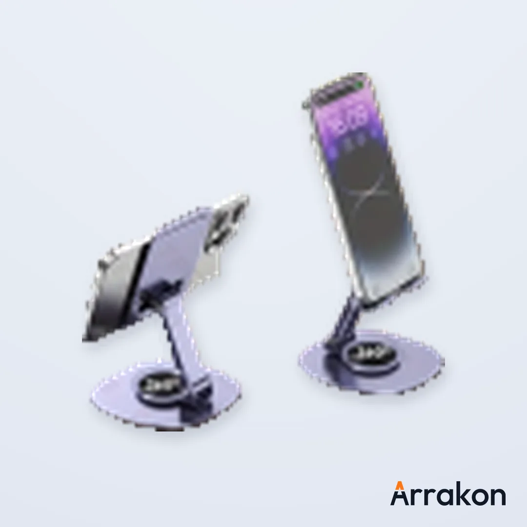 Aluminum Alloy 360° Rotating Folding Stand for Tablet/iPad/Phone