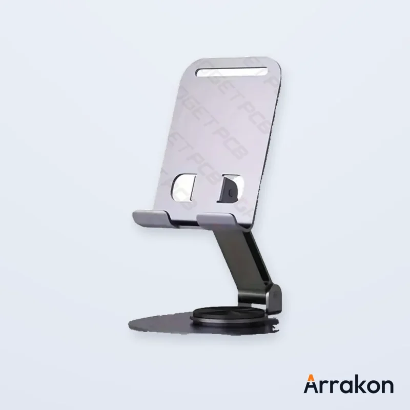 Aluminum Alloy 360° Rotating Folding Stand for Tablet/iPad/Phone, view 10 of 13