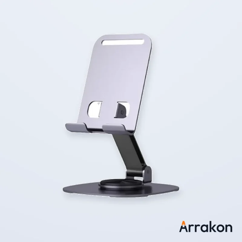 Aluminum Alloy 360° Rotating Folding Stand for Tablet/iPad/Phone, view 13 of 13