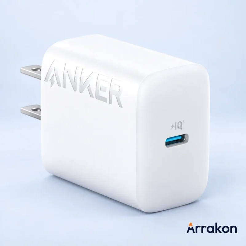 Anker 20W USB-C Fast Wall Charger with USB-C to USB-C Cable (A2347), view 3 of 4