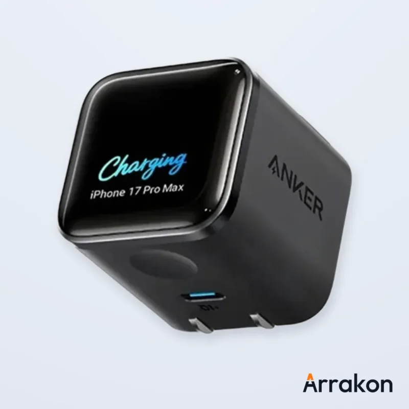 Anker Nano Charger (45W, Smart Display, 180° Foldable)