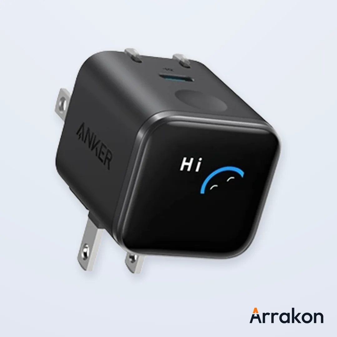 Anker Nano Charger (45W, Smart Display, 180° Foldable)