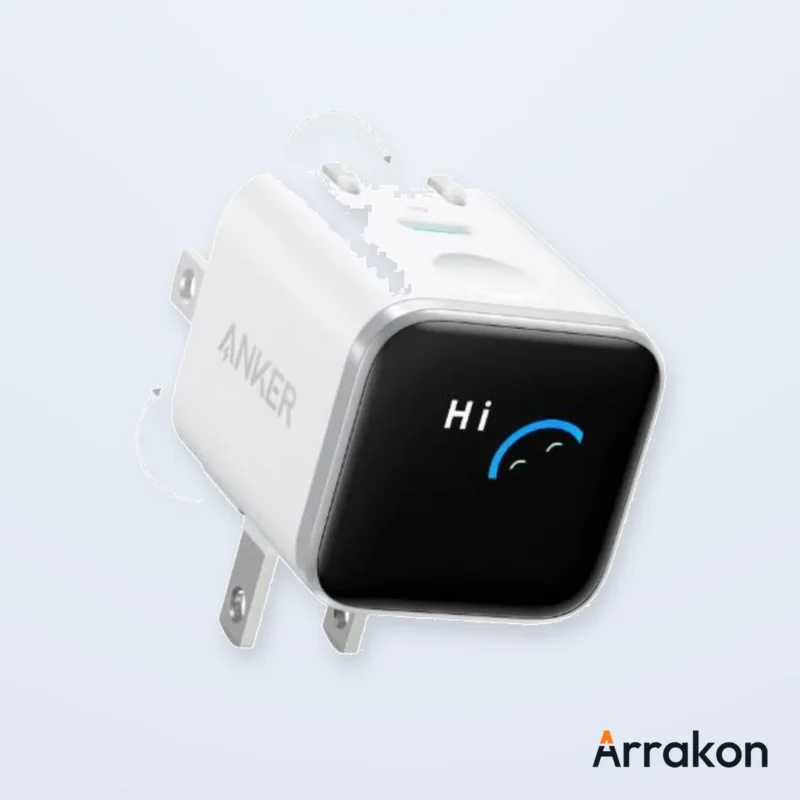Anker Nano Charger (45W, Smart Display, 180° Foldable), view 6 of 16