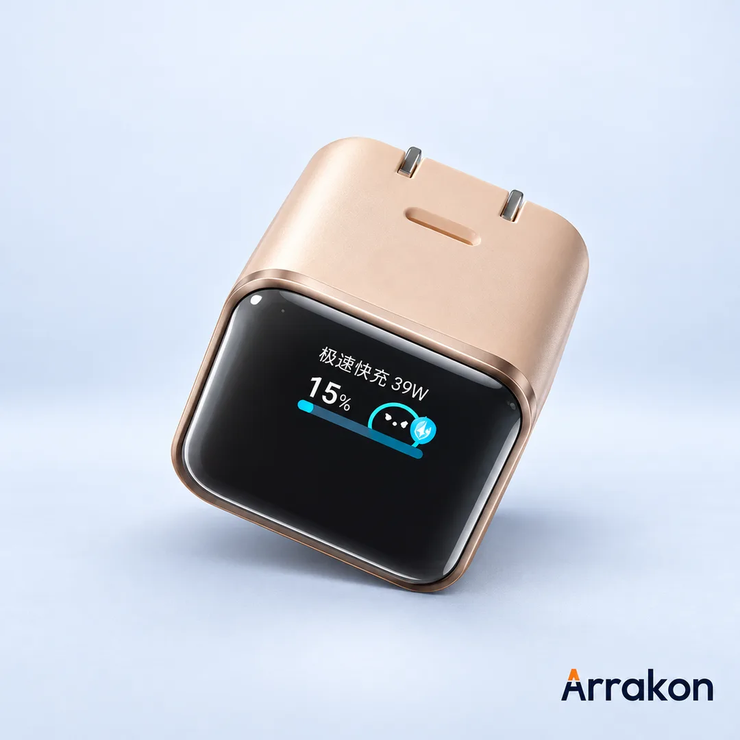 Anker Nano Charger (45W, Smart Display, 180° Foldable)