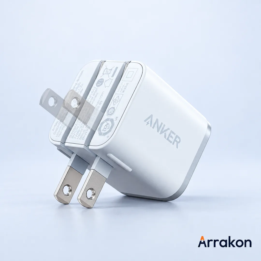 Anker Nano Charger (45W, Smart Display, 180° Foldable)