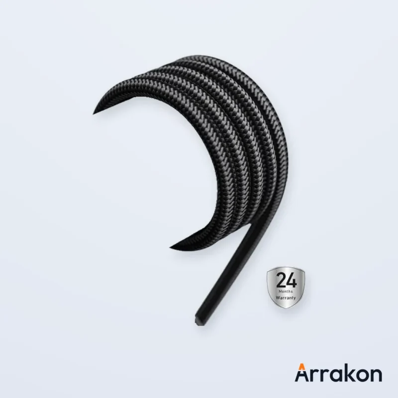 Anker Zolo 240W USB-C to USB-C Braided Cable, 3ft (0.9m), Black, view 7 of 9