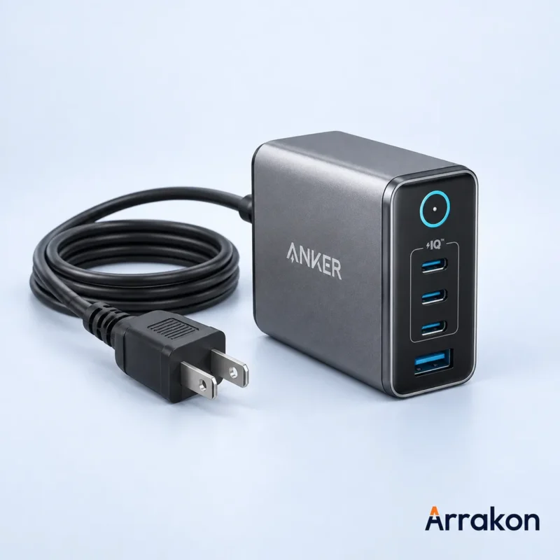 Anker Zolo Charger (140W, 4-Port, PD 3.1) with USB-C Cable, view 10 of 23