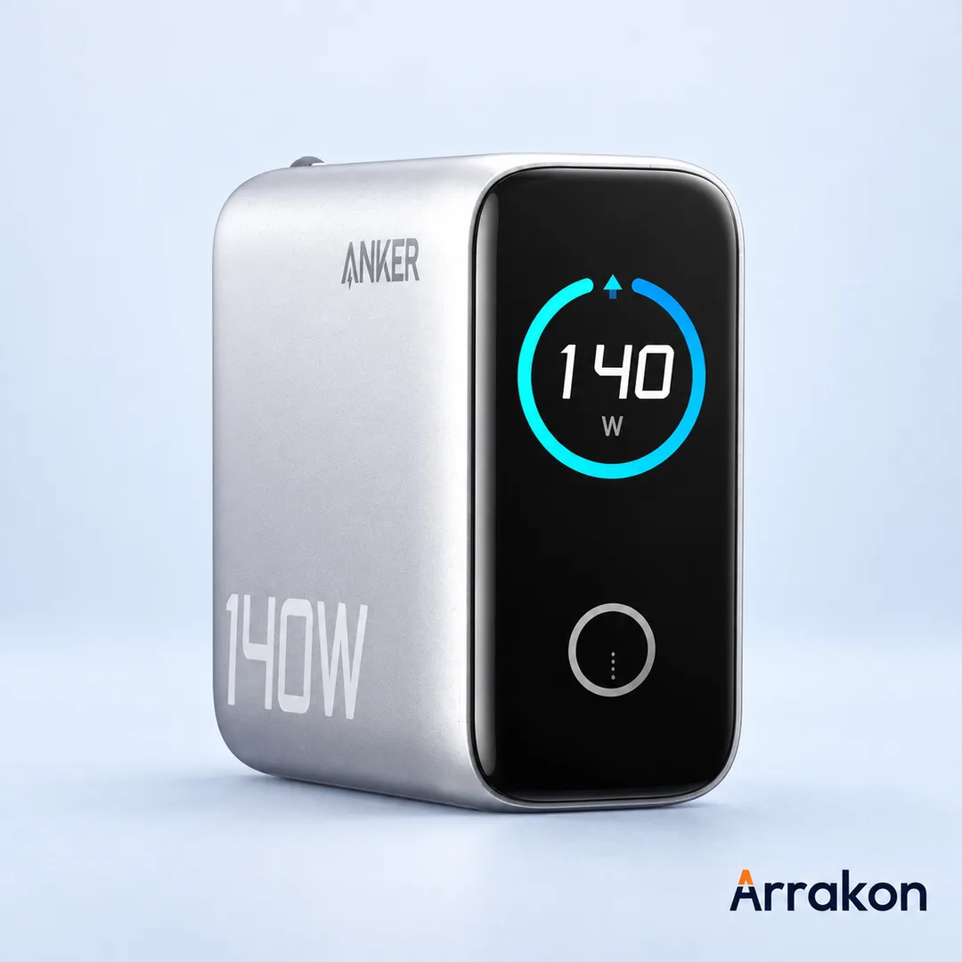 Anker Zolo Charger (140W, 4-Port, PD 3.1) with USB-C Cable
