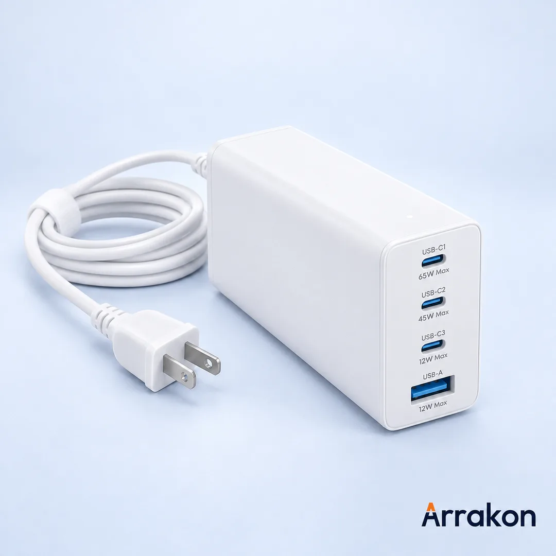 Anker Zolo Charger (140W, 4-Port, PD 3.1) with USB-C Cable
