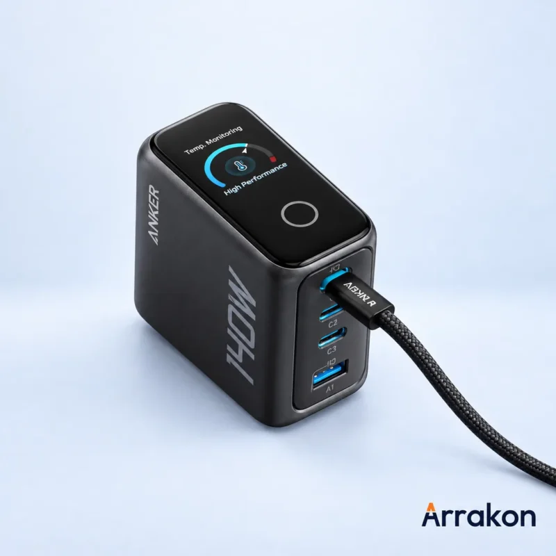 Anker Zolo Charger (140W, 4-Port, PD 3.1) with USB-C Cable, view 20 of 23