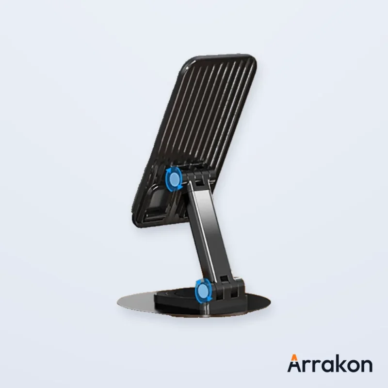 Carbon-Fiber-Look Foldable Metal Phone Stand L-015, view 8 of 15