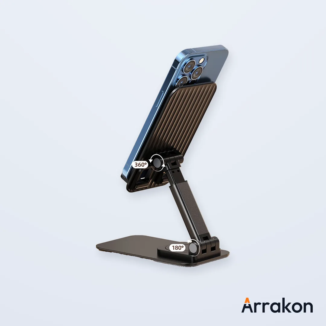 Carbon-Fiber-Look Foldable Metal Phone Stand L-015