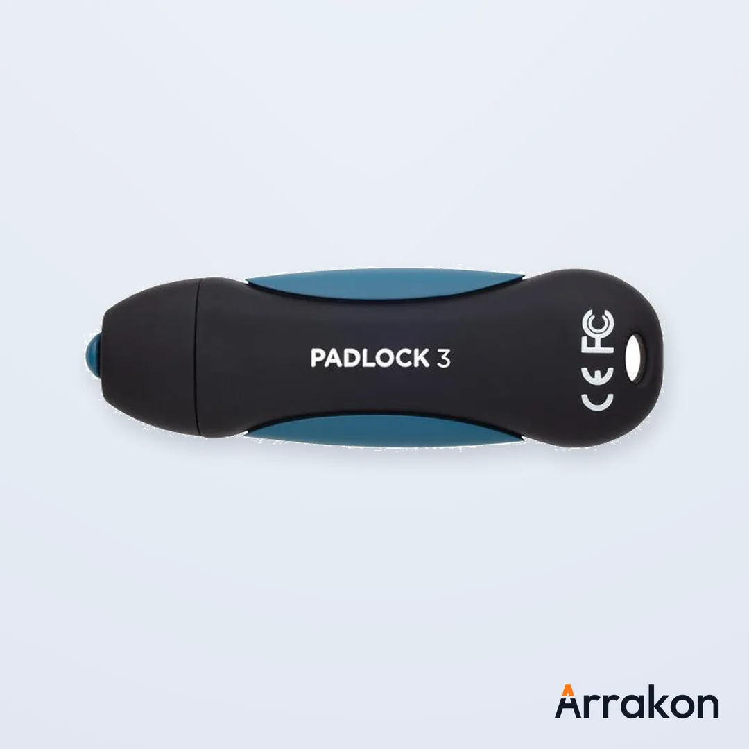 CORSAIR Flash Padlock 3 32GB Secure USB 3.0 Flash Drive with Keypad (CMFPLA3B-32GB)