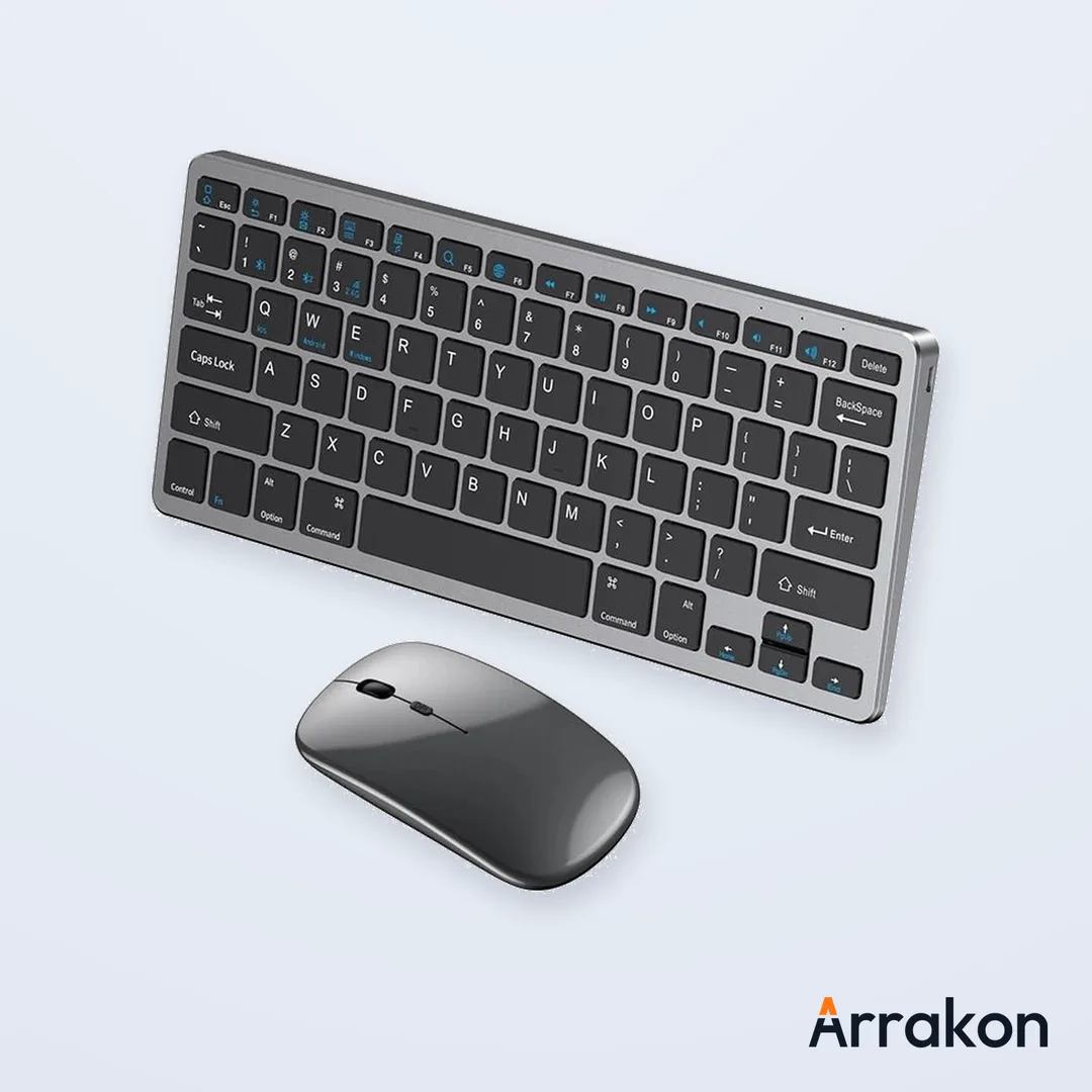 COTEetCI (COTECi) 84006 Wireless Keyboard and Mouse Combo, Dual Mode Bluetooth/2.4G