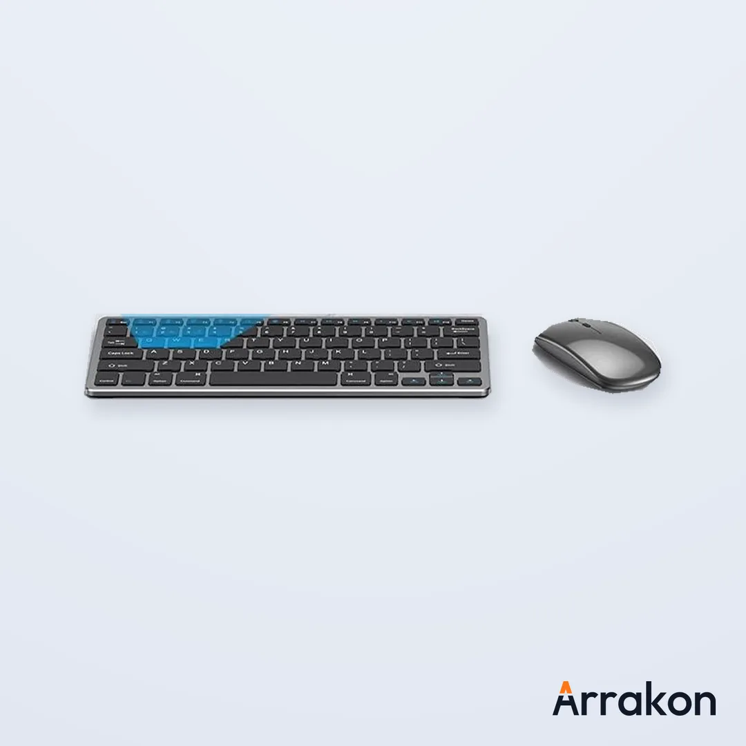 COTEetCI (COTECi) 84006 Wireless Keyboard and Mouse Combo, Dual Mode Bluetooth/2.4G