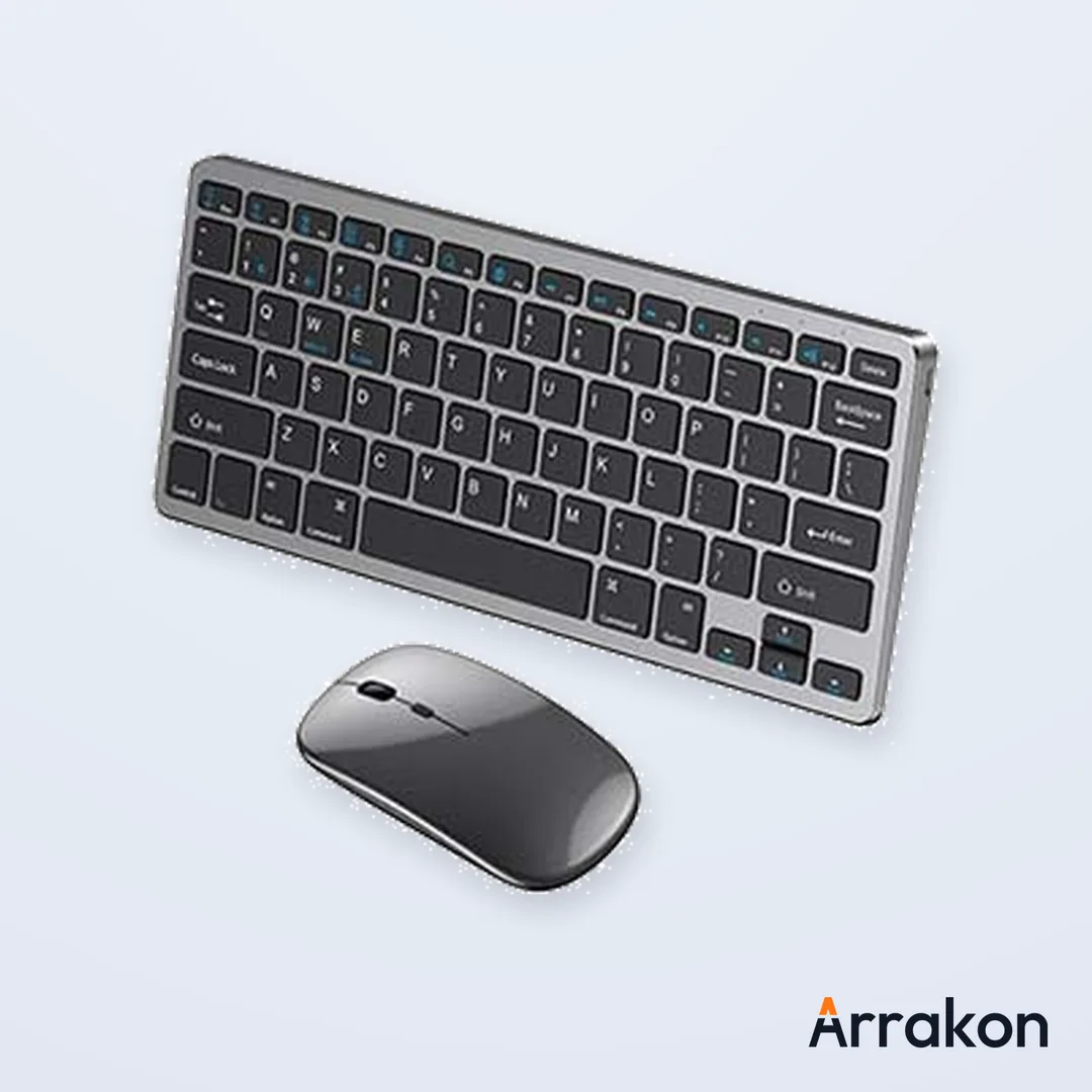COTEetCI (COTECi) 84006 Wireless Keyboard and Mouse Combo, Dual Mode Bluetooth/2.4G