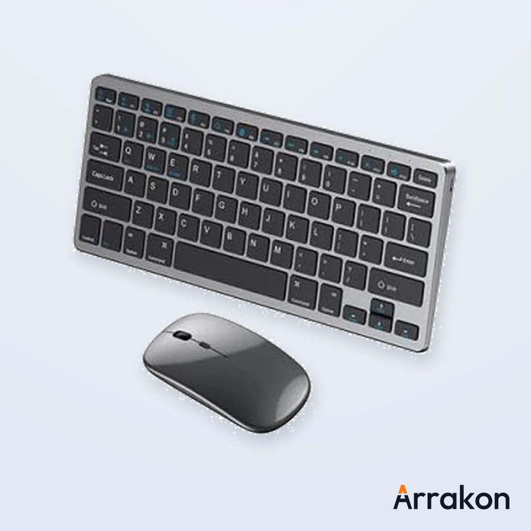 COTEetCI (COTECi) 84006 Wireless Keyboard and Mouse Combo, Dual Mode Bluetooth/2.4G