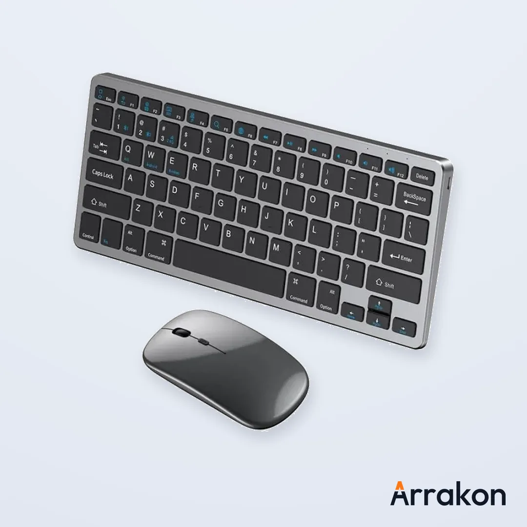 COTEetCI (COTECi) 84006 Wireless Keyboard and Mouse Combo, Dual Mode Bluetooth/2.4G