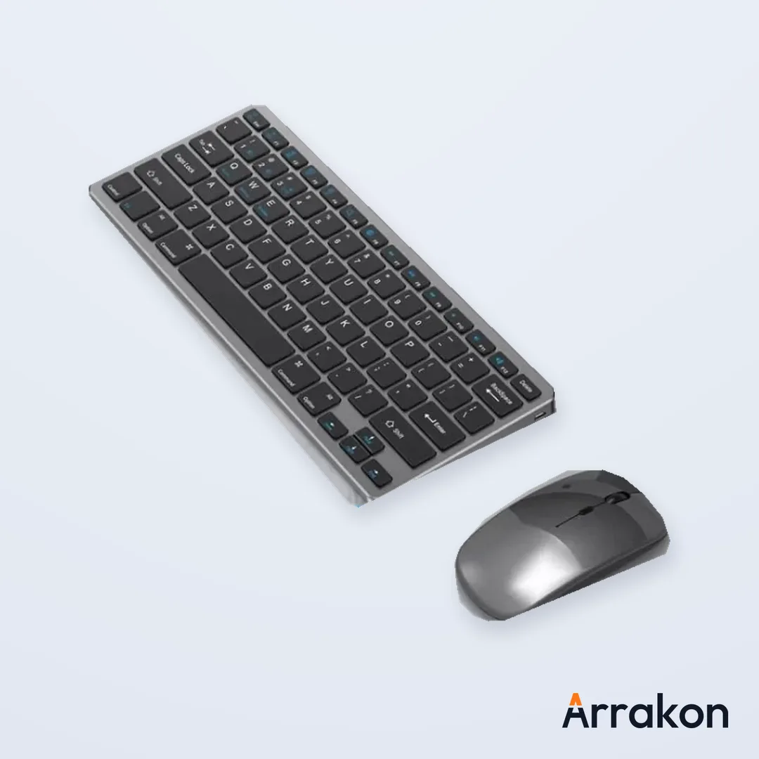COTEetCI (COTECi) 84006 Wireless Keyboard and Mouse Combo, Dual Mode Bluetooth/2.4G