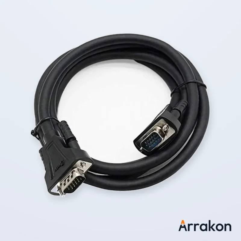 Dtech DT-V004 VGA Male to Male Cable 5 Meter (3+6 Core, Black), view 5 of 7