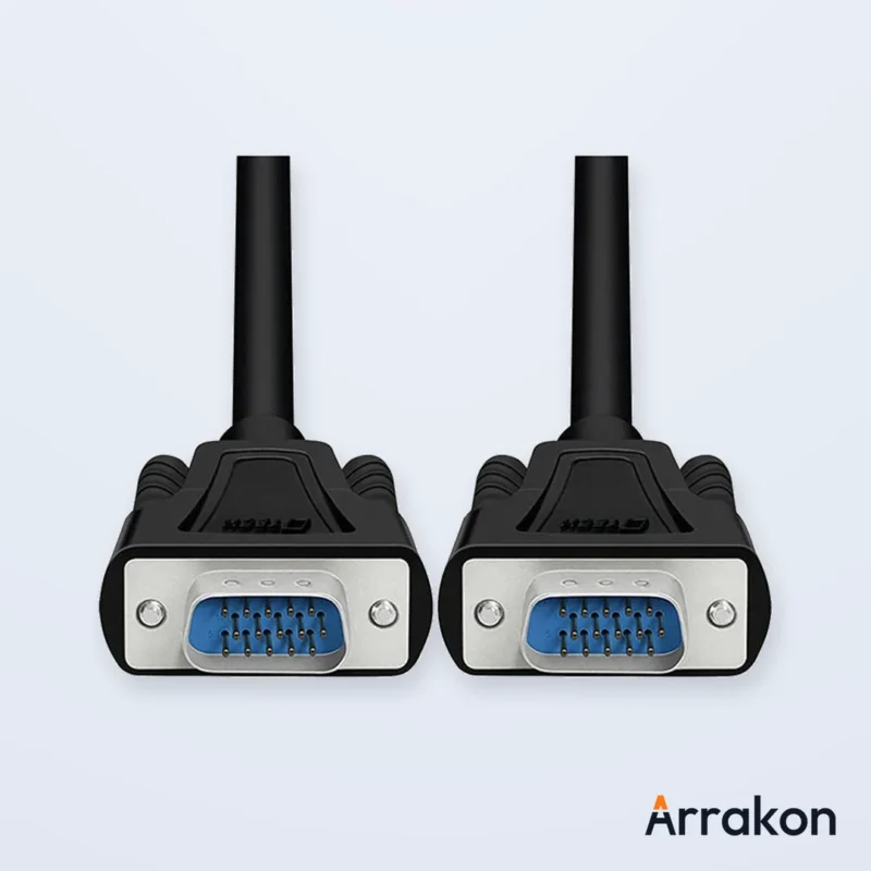 Dtech DT-V003 VGA Male to Male Cable 3 Meter (3+6 Core, Black), view 7 of 8