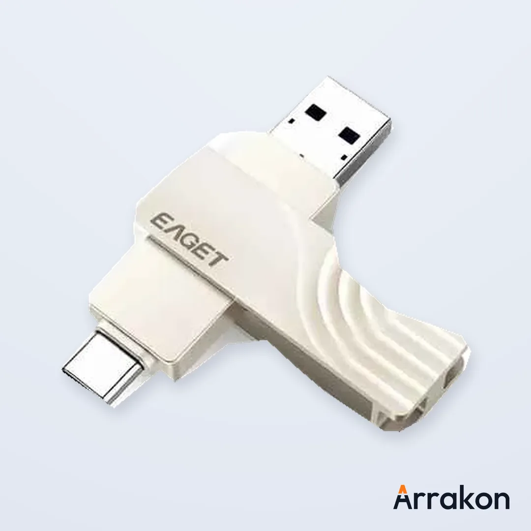 EAGET ET-CF30 128GB USB 3.2 Gen1 Type-C & USB-A Dual Port Pen Drive