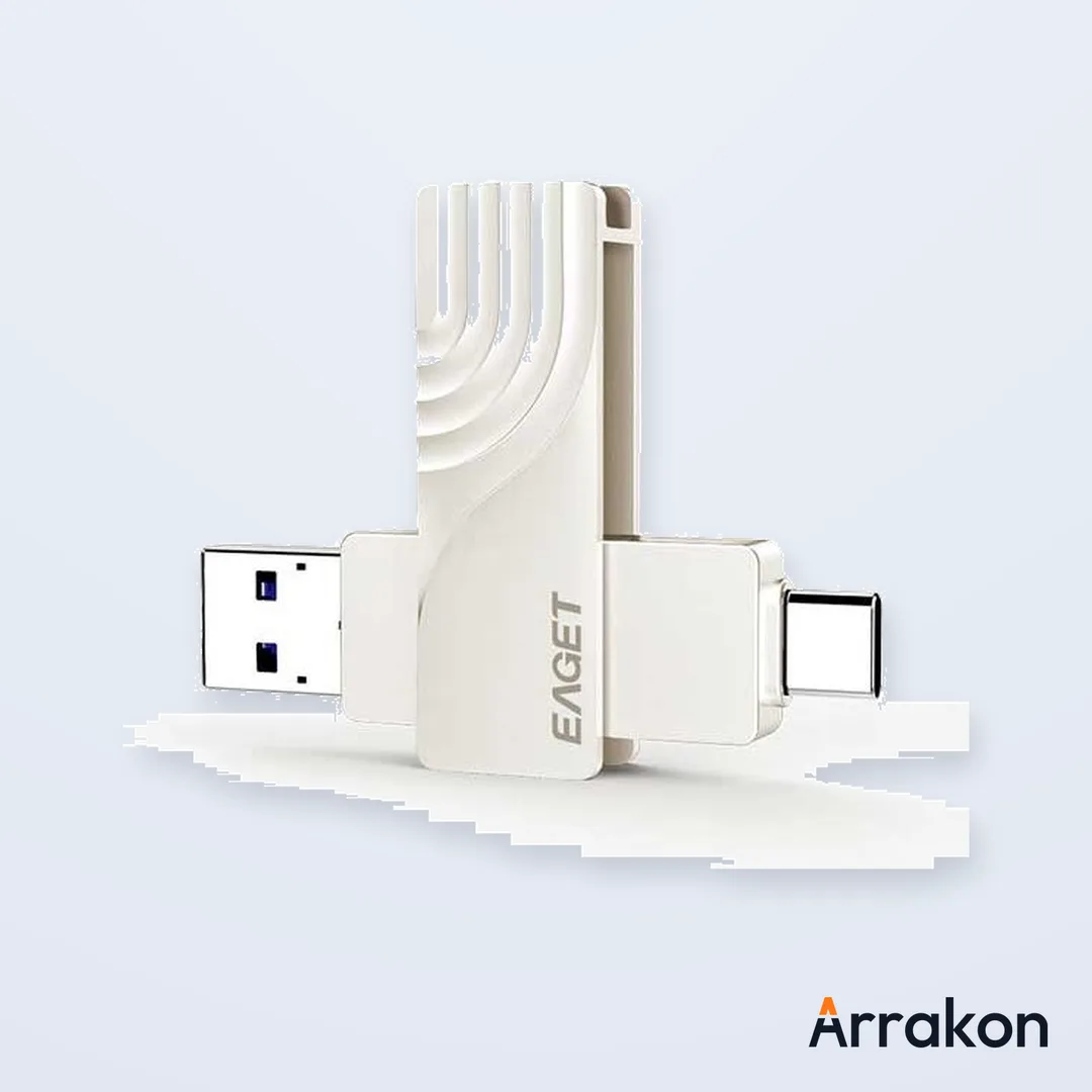 EAGET ET-CF30 128GB USB 3.2 Gen1 Type-C & USB-A Dual Port Pen Drive