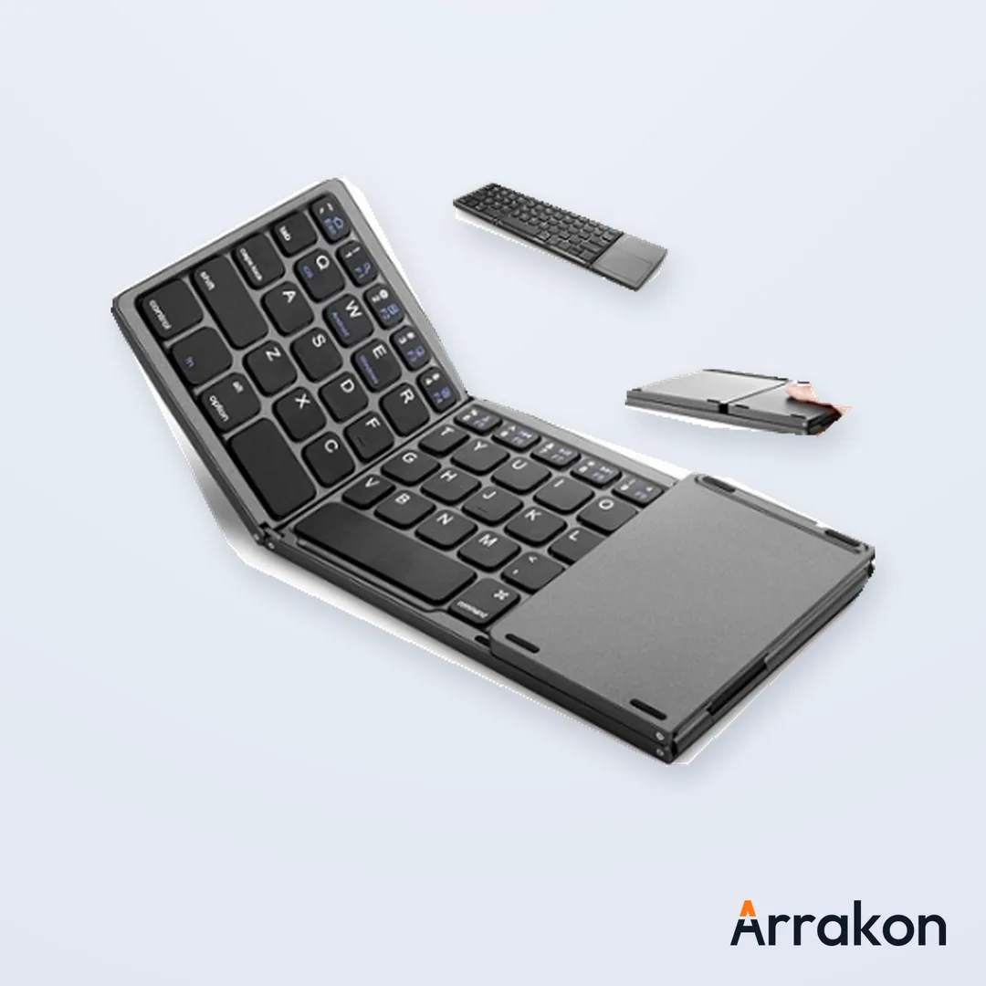 Foldable Bluetooth Keyboard with Touchpad