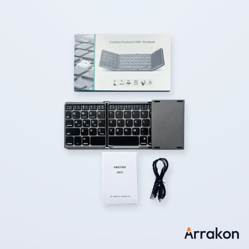 Foldable Bluetooth Keyboard with Touchpad, view 2 of 5