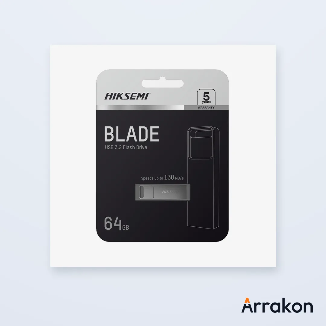 HIKSEMI Blade HS-USB-E301 64GB USB 3.2 Gen 1 Flash Drive (Grey)