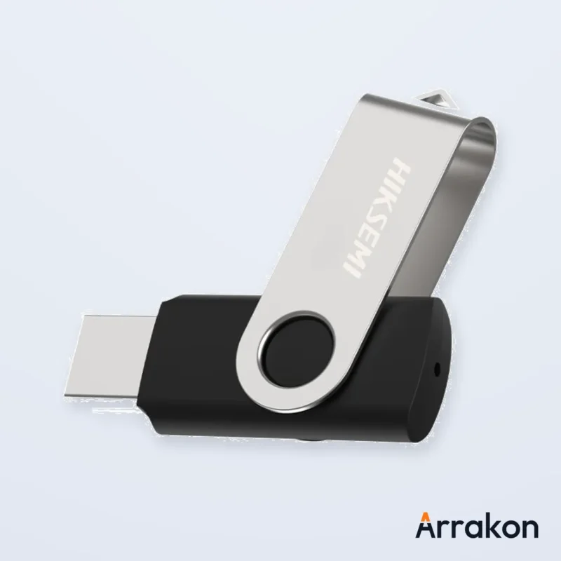 HIKSEMI Rotary HS-USB-M200S 32GB USB 3.0 Swivel Metal Pen Drive