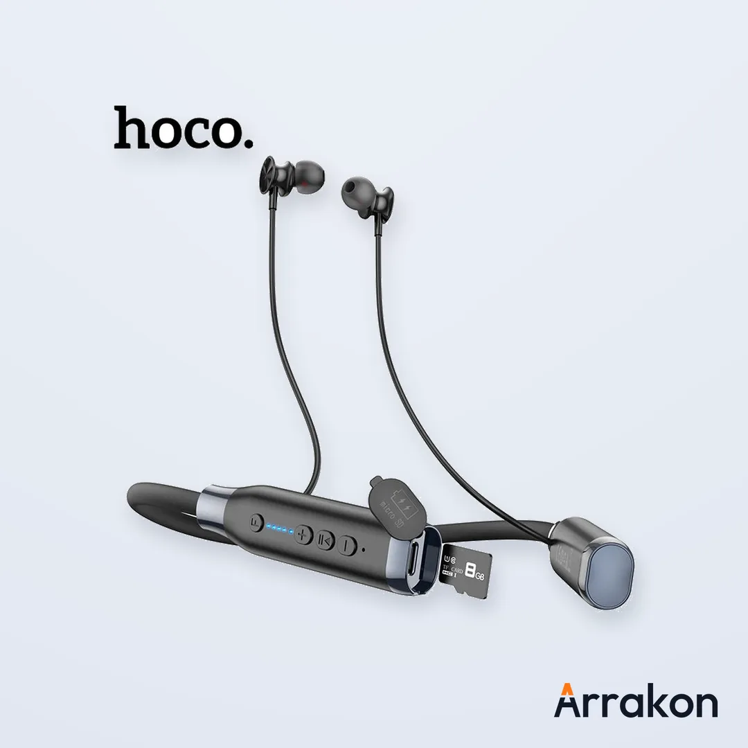 HOCO ES62 Plus "Pretty" Bluetooth Neckband Earphones (150-Hour Playback)
