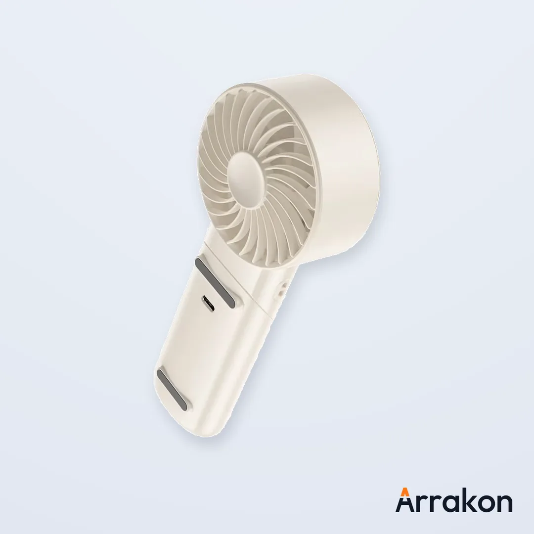 HOCO HX605 Ice Pack Series Dual-Cooling Foldable Fan (3600mAh)