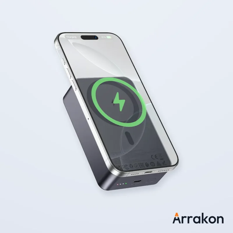 HOCO J160B Original PD20W 20000mAh Magnetic Wireless Power Bank, view 3 of 16