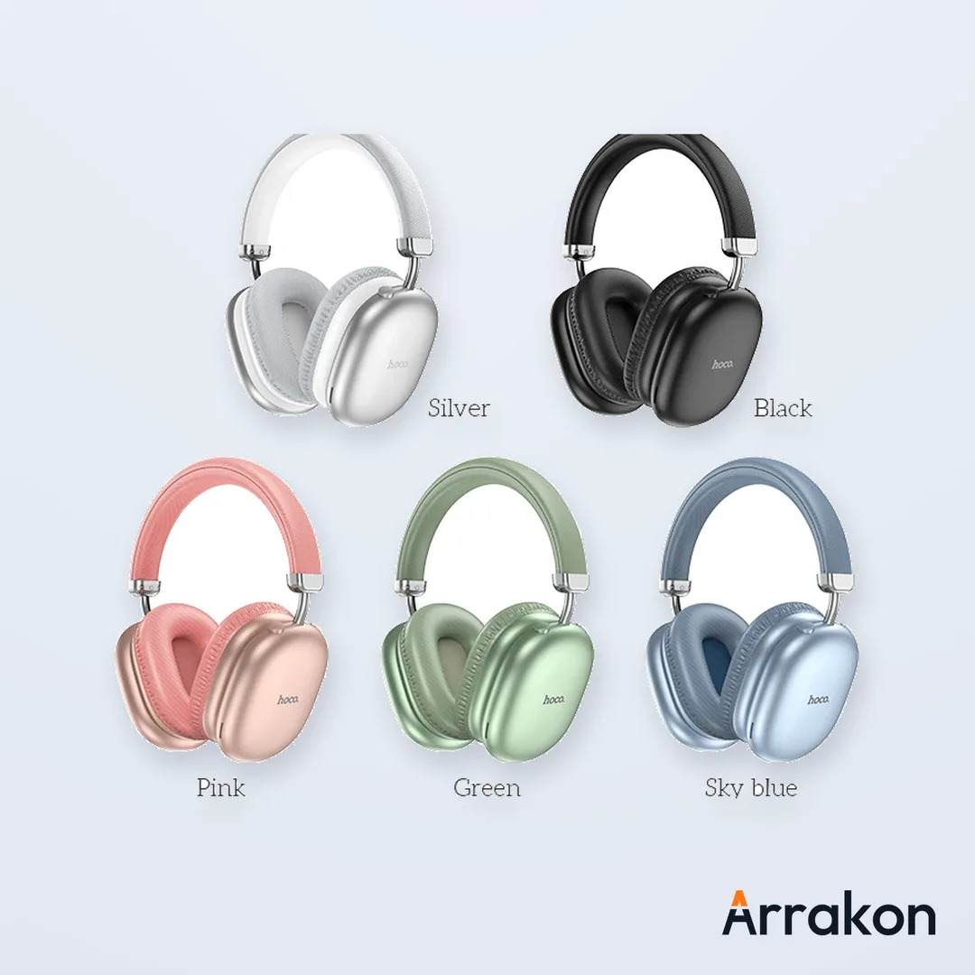 HOCO W35 Max Wireless Bluetooth Headphones (90-Hour Playtime)