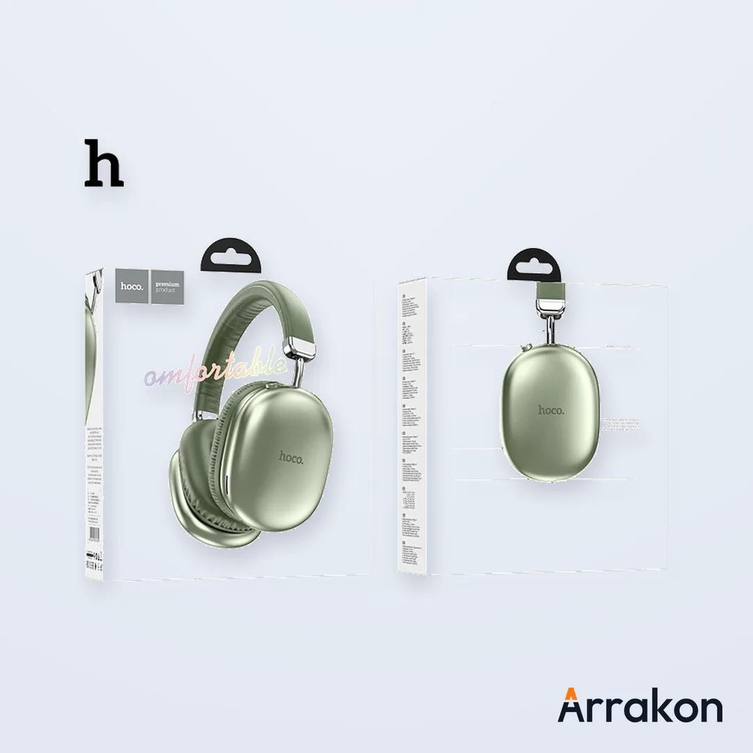 HOCO W35 Max Wireless Bluetooth Headphones (90-Hour Playtime)