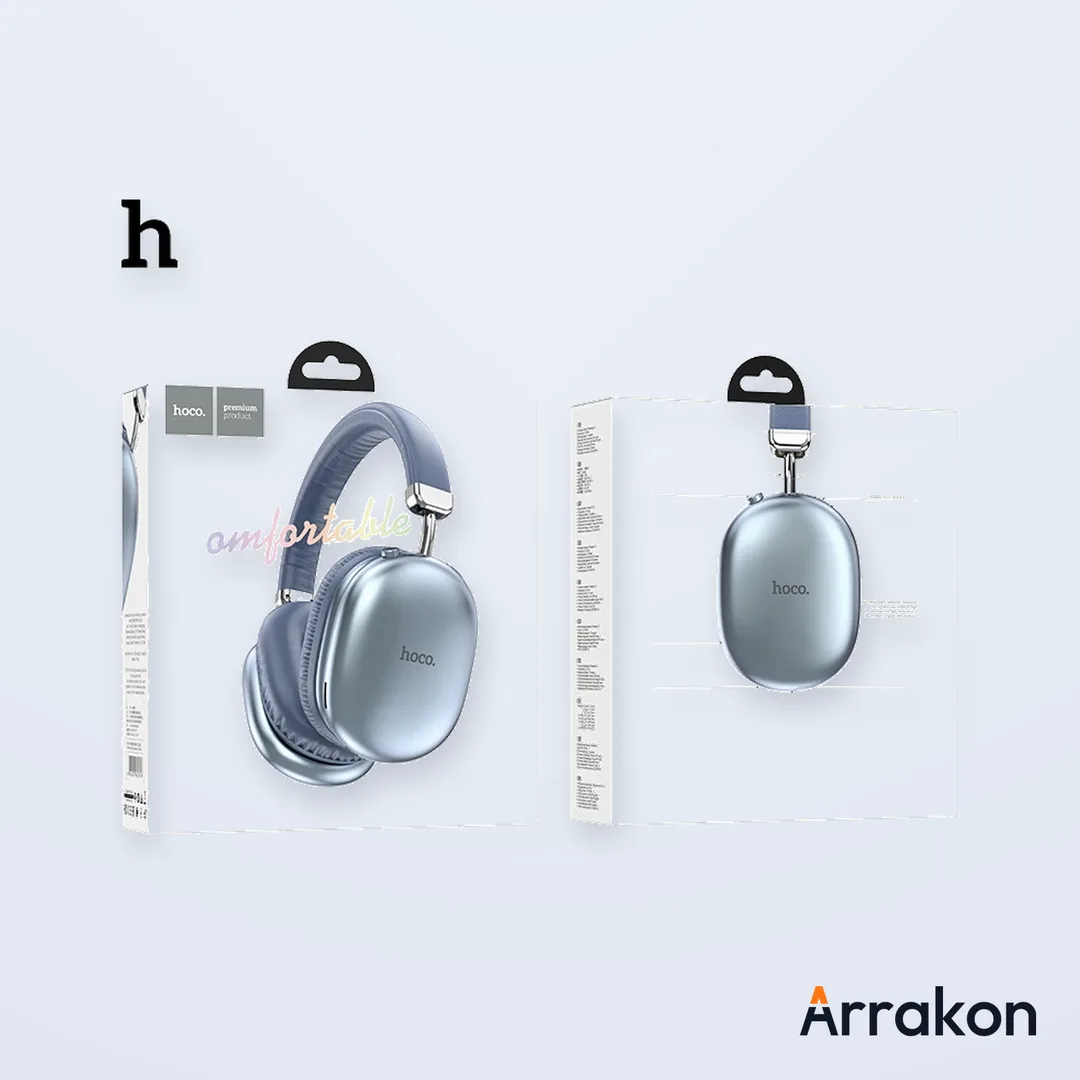 HOCO W35 Max Wireless Bluetooth Headphones (90-Hour Playtime)