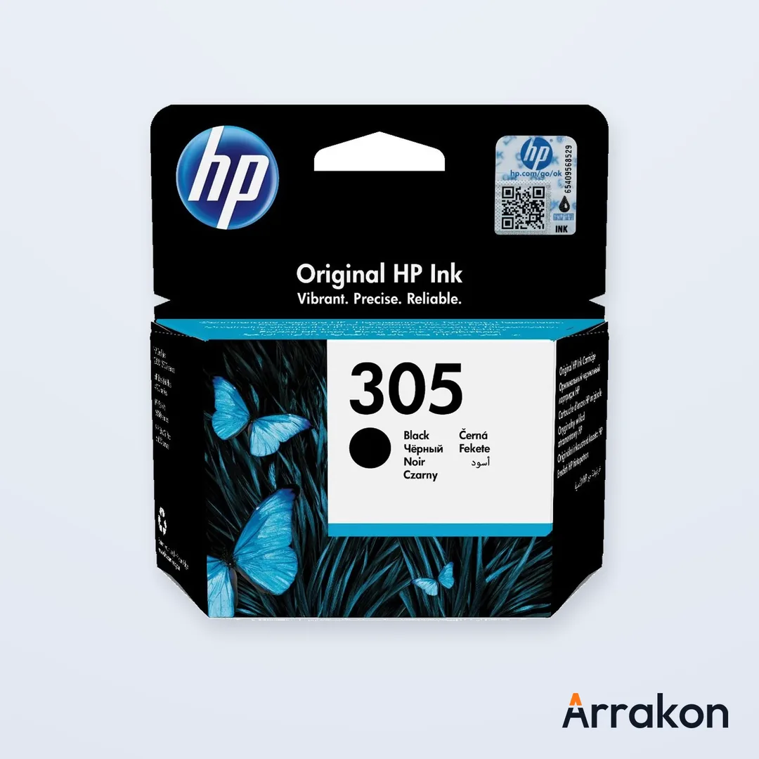 HP 305 Black Original Ink Cartridge (3YM61AE)