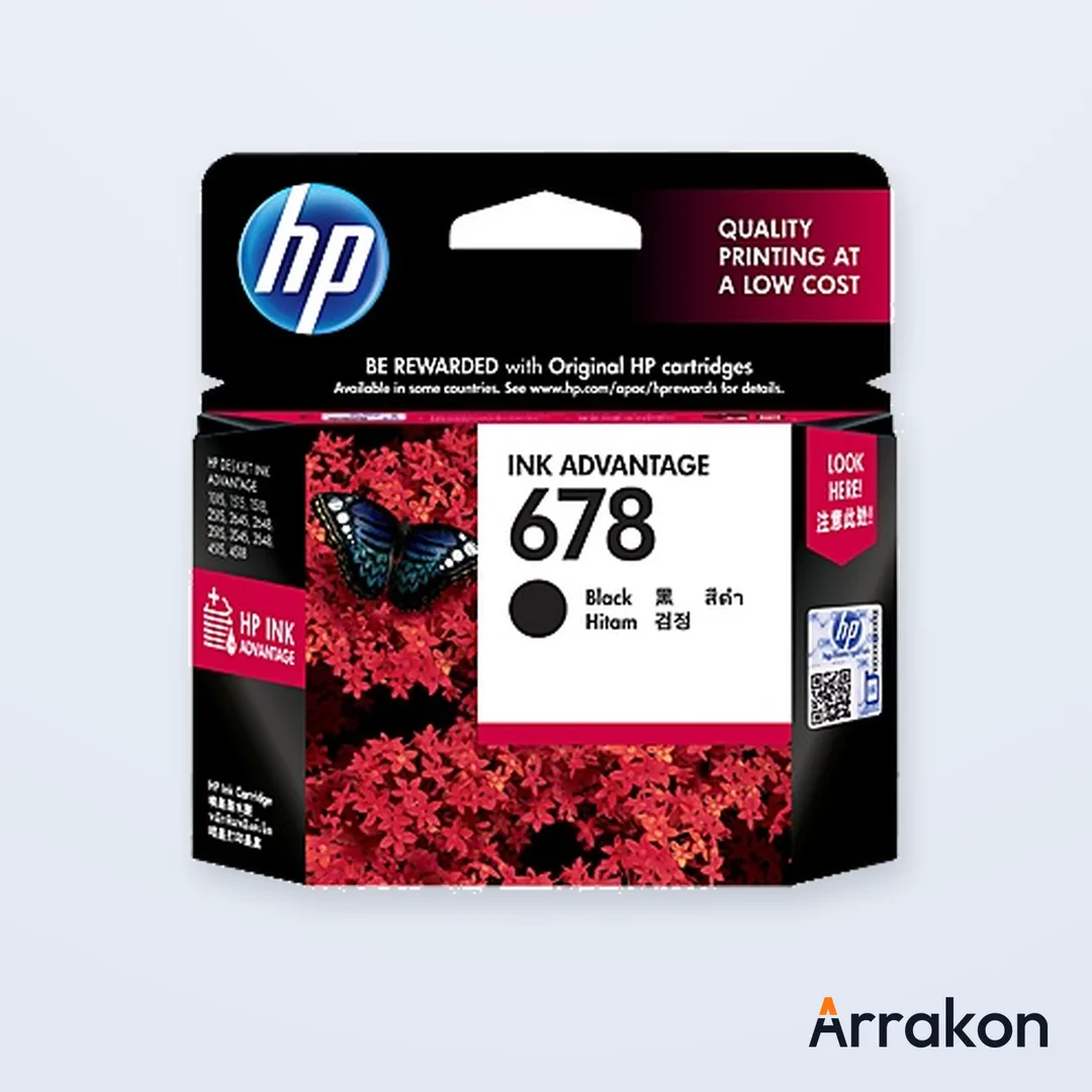 HP 678 Black Original Ink Advantage Cartridge (CZ107AA)