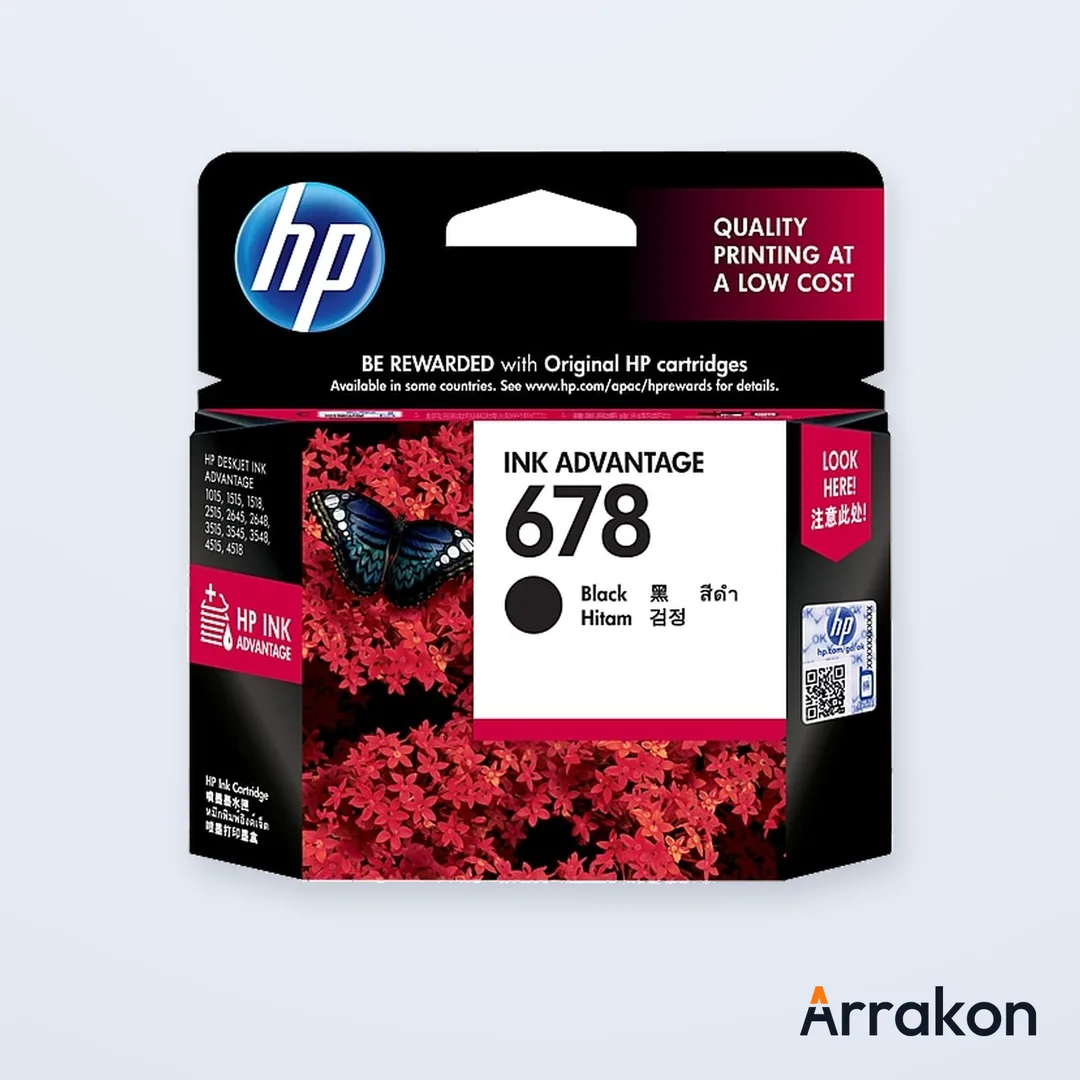 HP 678 Black Original Ink Advantage Cartridge (CZ107AA)