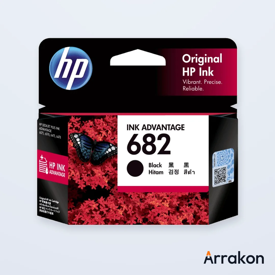 HP 682 Black Original Ink Advantage Cartridge (3YM77AA)