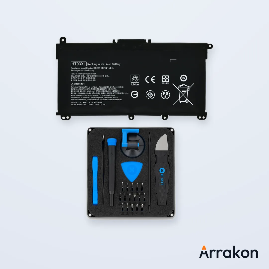 HP Laptop Replacement Battery — HT03XL and HS04 Types